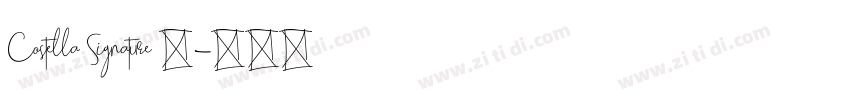 Costella Signature 语字体转换